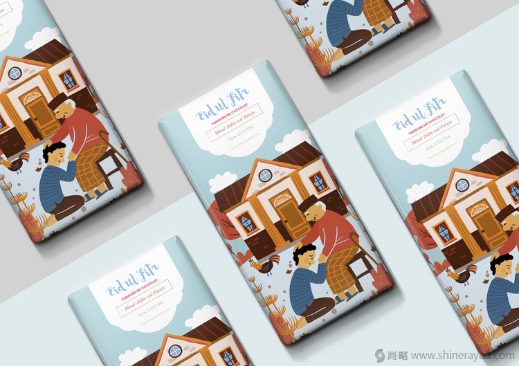 Lebaran 法國穆斯林巧克力包裝設(shè)計插畫設(shè)計-上海包裝設(shè)計公司10