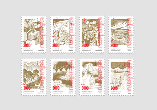 印度尼西亞獨立71周年紀念節日品牌形象設計禮品包裝設計2