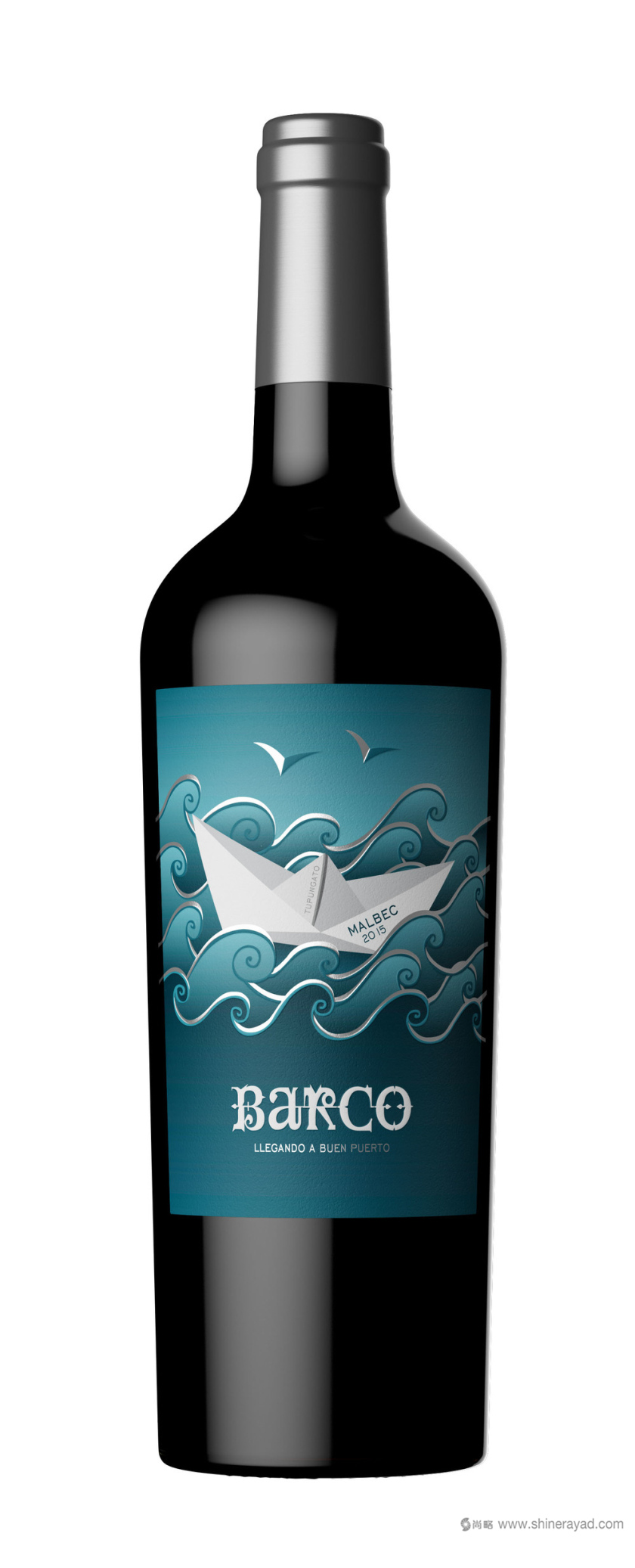 非常藝術的紙船海浪矢量插畫的BARCO 葡萄酒包裝設計-上海紅酒包裝設計公司欣賞3