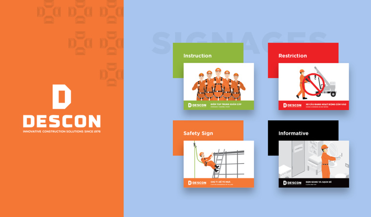 Descon 建筑工業公司品牌VI設計-上海VI設計公司
