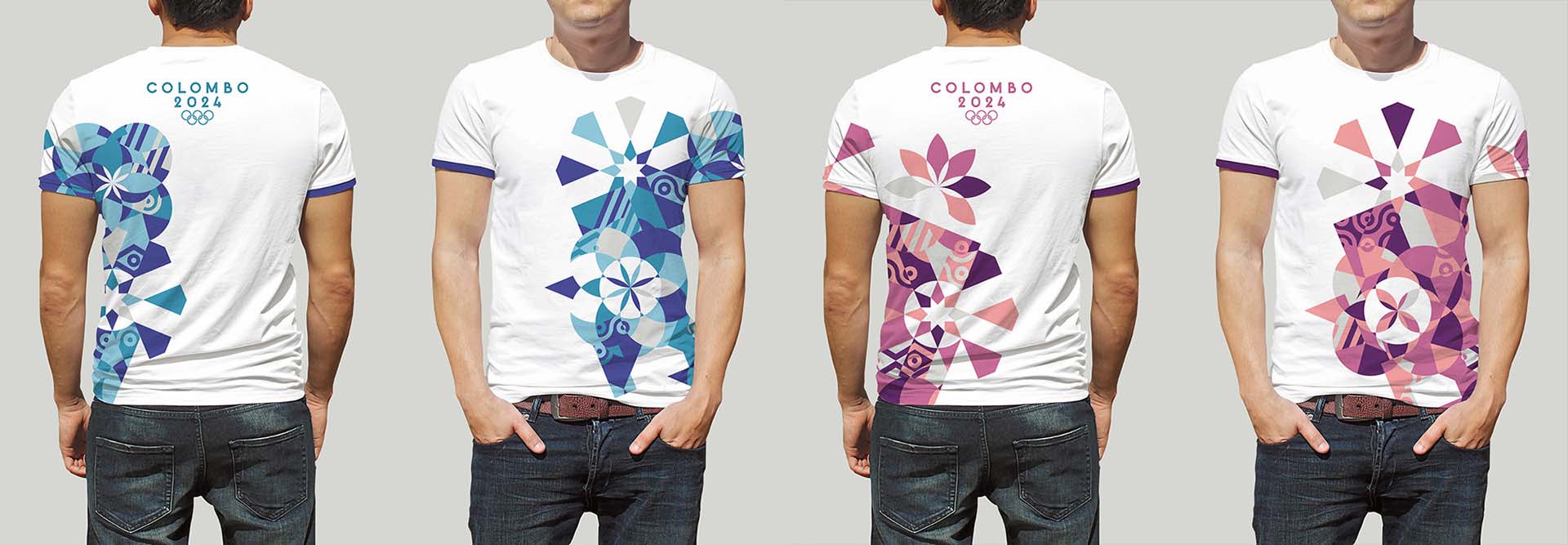 斯里蘭卡科倫坡2024年申奧“夢幻幾何圖案”風品牌視覺形象設計欣賞