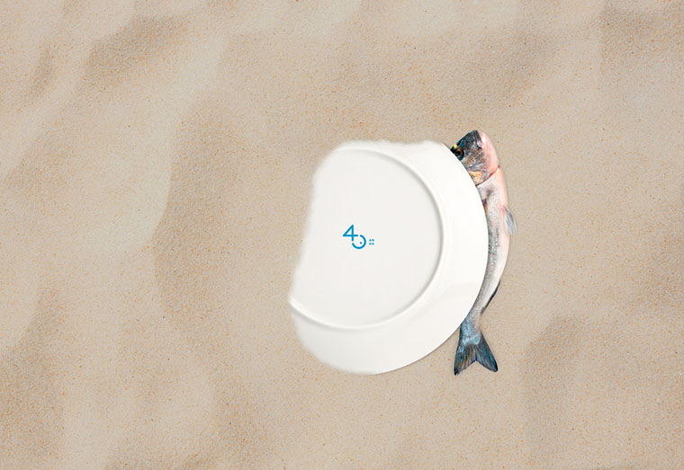 Restinga餐廳40周年魚形餐飲標志設計-上海標志設計公司