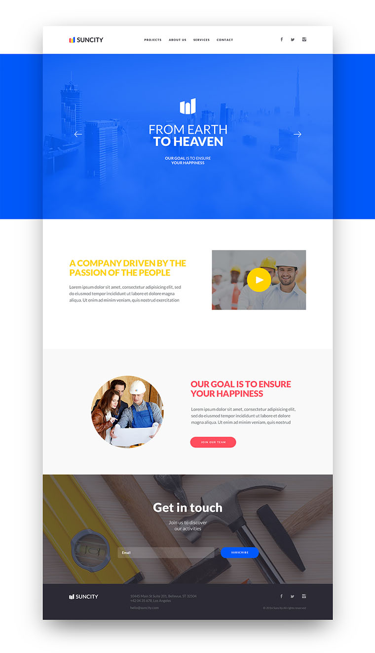 幾何圖形風格SUNCITY 建筑施工公司VI設計-網站設計-上海VI設計公司