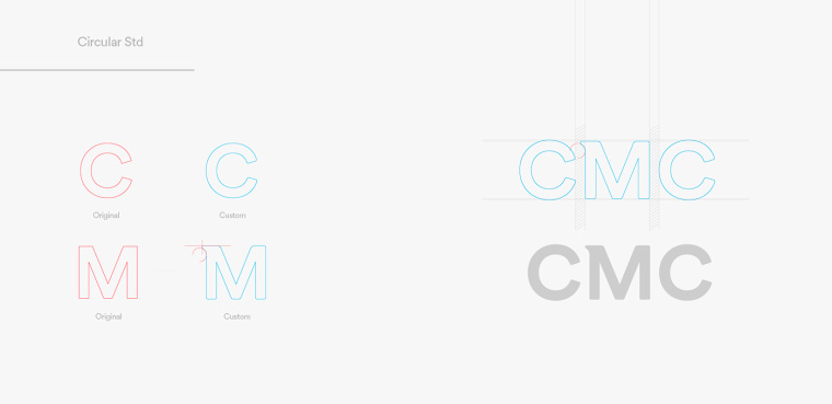 協調色風格CMC 礦業公司企業VIS視覺識別系統-logo設計