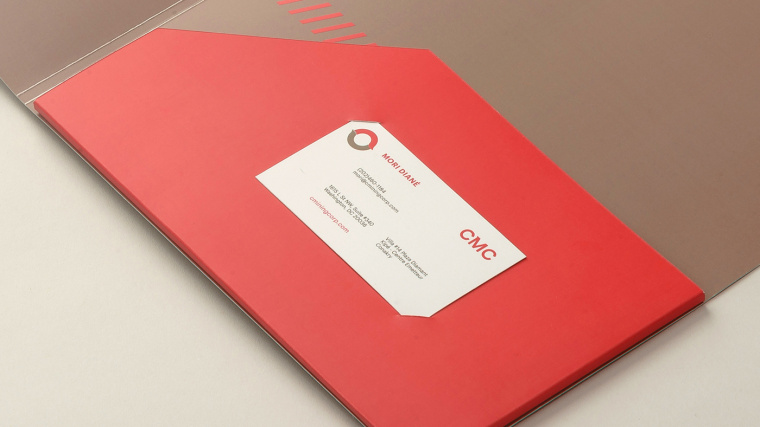 協調色風格CMC 礦業公司企業VIS視覺識別系統-VI設計-文件夾名片設計