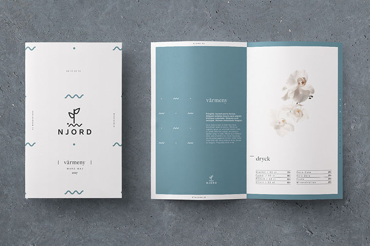 尼約德有機餐廳餐飲logo設計VI設計-菜單設計-上海VI設計公司