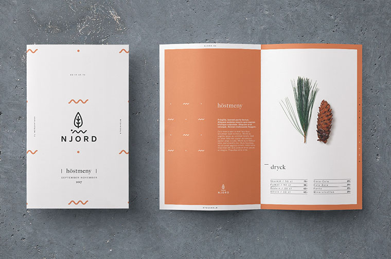 尼約德有機餐廳餐飲logo設計VI設計-菜單設計-上海VI設計公司