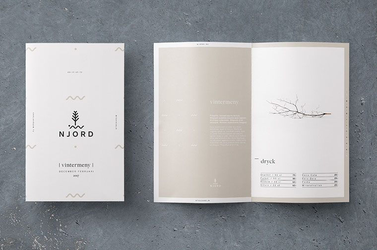 尼約德有機餐廳餐飲logo設計VI設計-菜單設計-上海VI設計公司