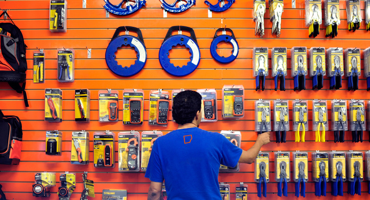 強烈的對比色品牌視覺案例——Indumex-五金店品牌視覺VI設計