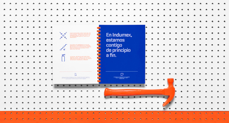 強烈的對比色品牌視覺案例——Indumex-五金店品牌視覺VI設計