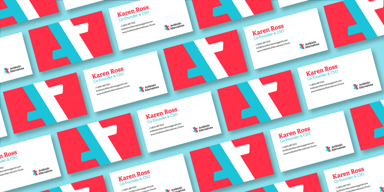 醒目的抗生素替代品藥LOGO標志設計-上海標志設計公司