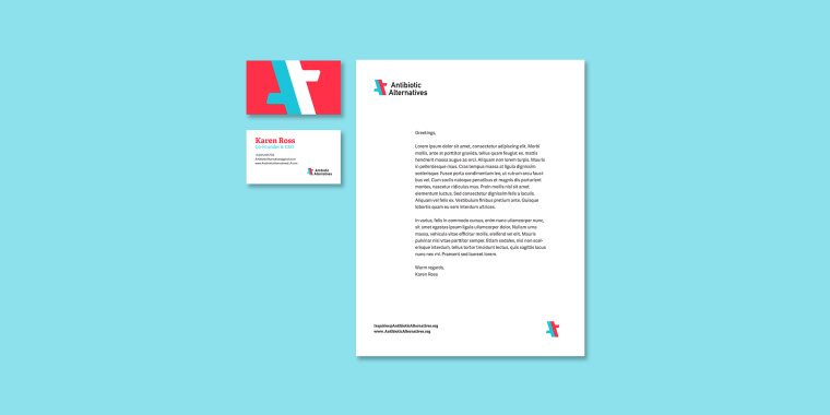 醒目的抗生素替代品藥LOGO標志設計-上海標志設計公司