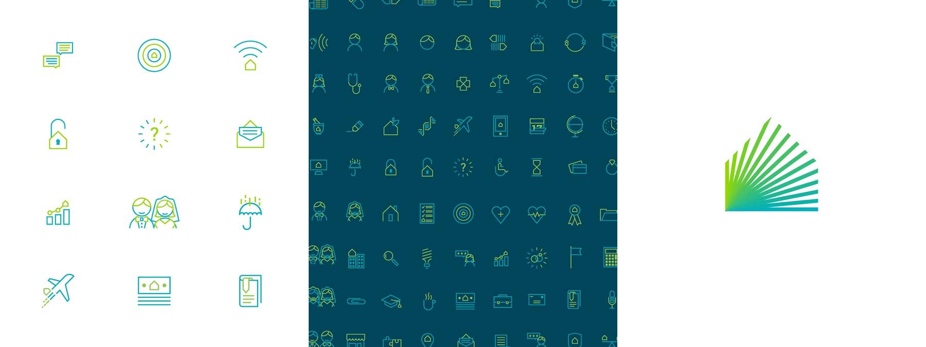 活力與樂(lè)觀的BRIGHTHOUSE 金融公司品牌全案視覺(jué)形象VI設(shè)計(jì)-輔助圖形