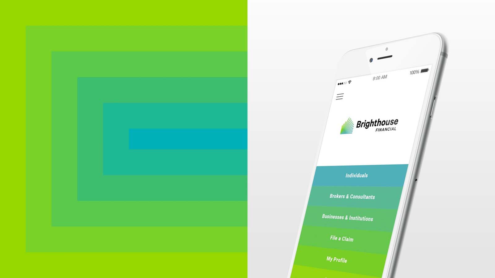 活力與樂(lè)觀的BRIGHTHOUSE 金融公司品牌全案視覺(jué)形象VI設(shè)計(jì)-手機(jī)界面設(shè)計(jì)