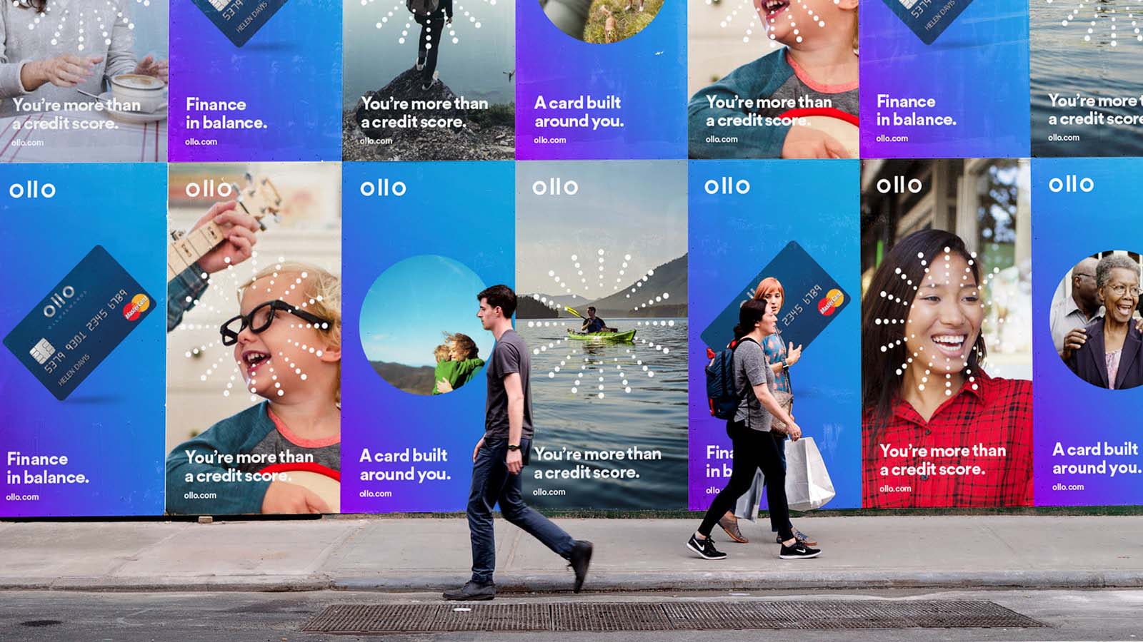 簡約理性風格“OLLO”金融品牌信用卡推廣標識logo設計VI設計