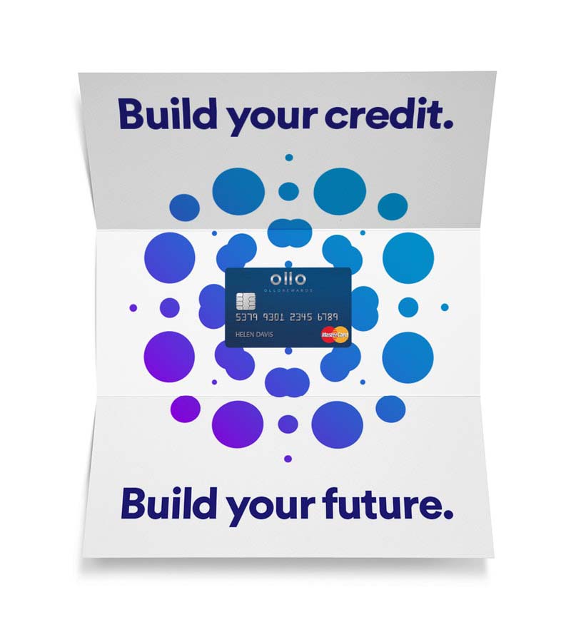 簡約理性風格“OLLO”金融品牌信用卡推廣標識logo設計VI設計