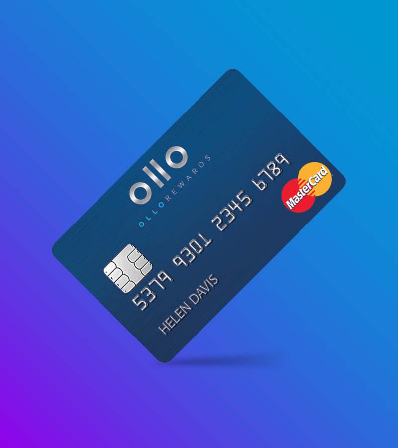 簡約理性風格“OLLO”金融品牌信用卡推廣標識logo設計VI設計