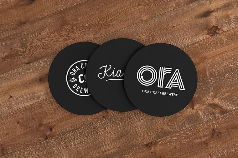 Ora毛利人啤酒品牌包裝設計，使用川崎植物的美麗插圖設計