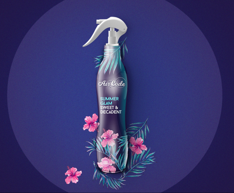 Air Code 空氣清新劑包裝設計花鳥插畫篇-上海包裝設計公司