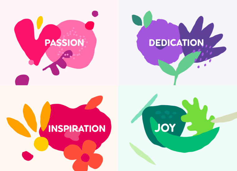 千變萬化的哥倫比亞鮮花出口商協會標志設計VI設計