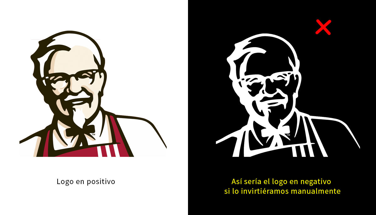 反白標志如何設計-肯德基標志