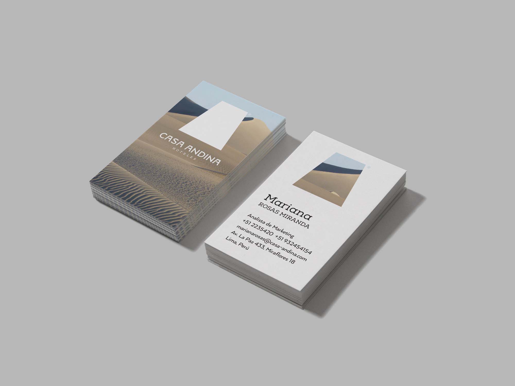 簡約幾何圖形標志及vi設計-Casa Andina旅游文化產業新品牌形象設計