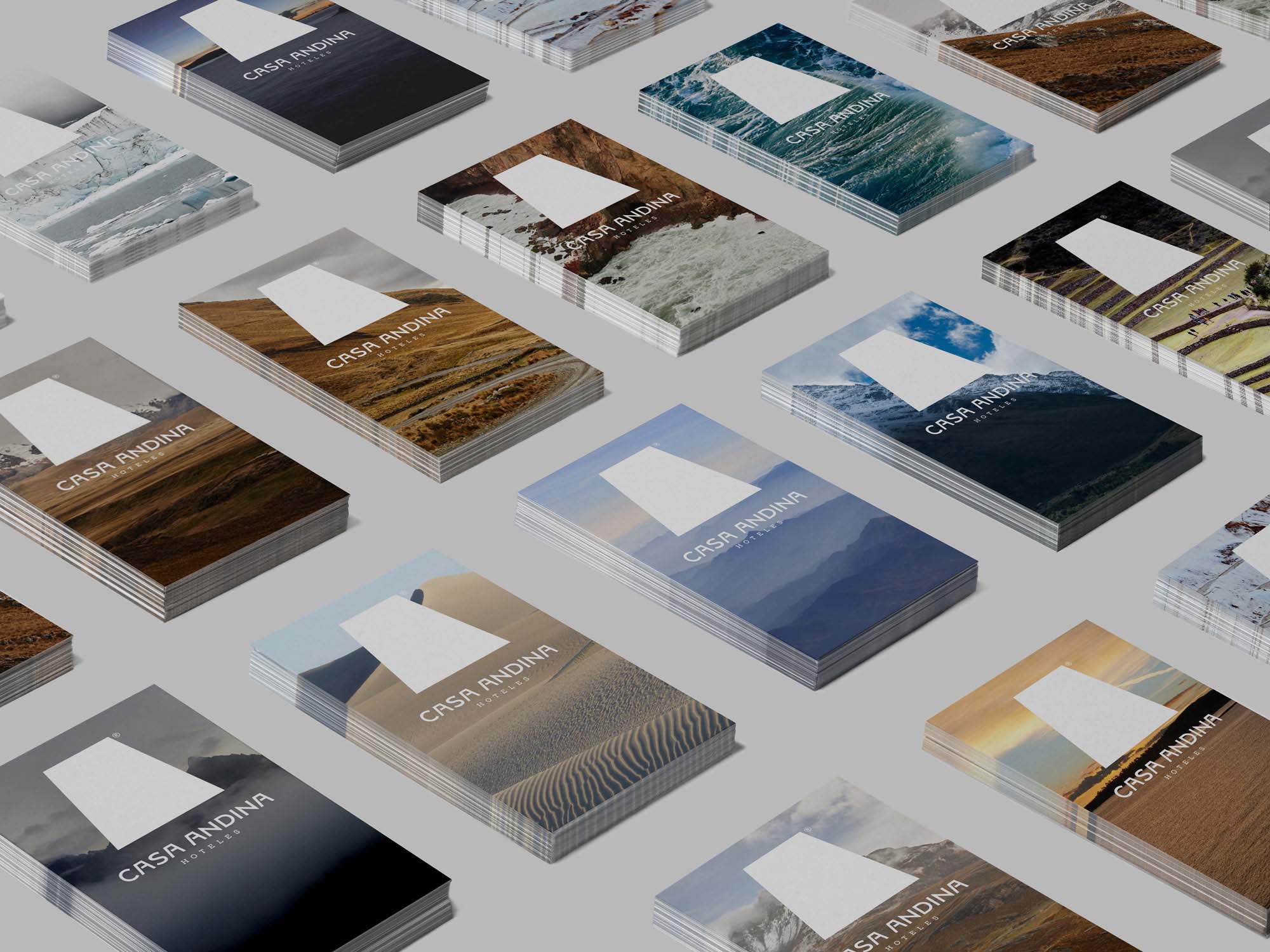 簡約幾何圖形標志及vi設計-Casa Andina旅游文化產業新品牌形象設計