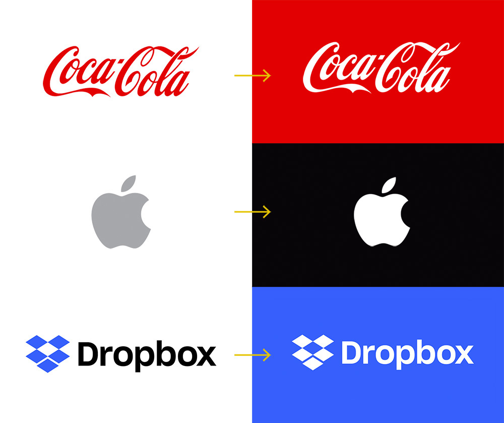 反白標志如何設計-可口可樂標志
