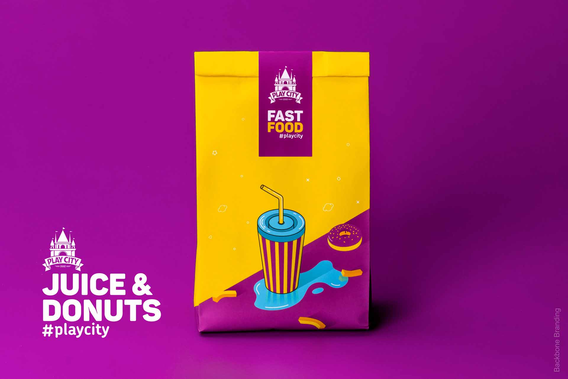 矢量圖畫風格Play City 娛樂公園vi形象設計——展現游戲與現實交融