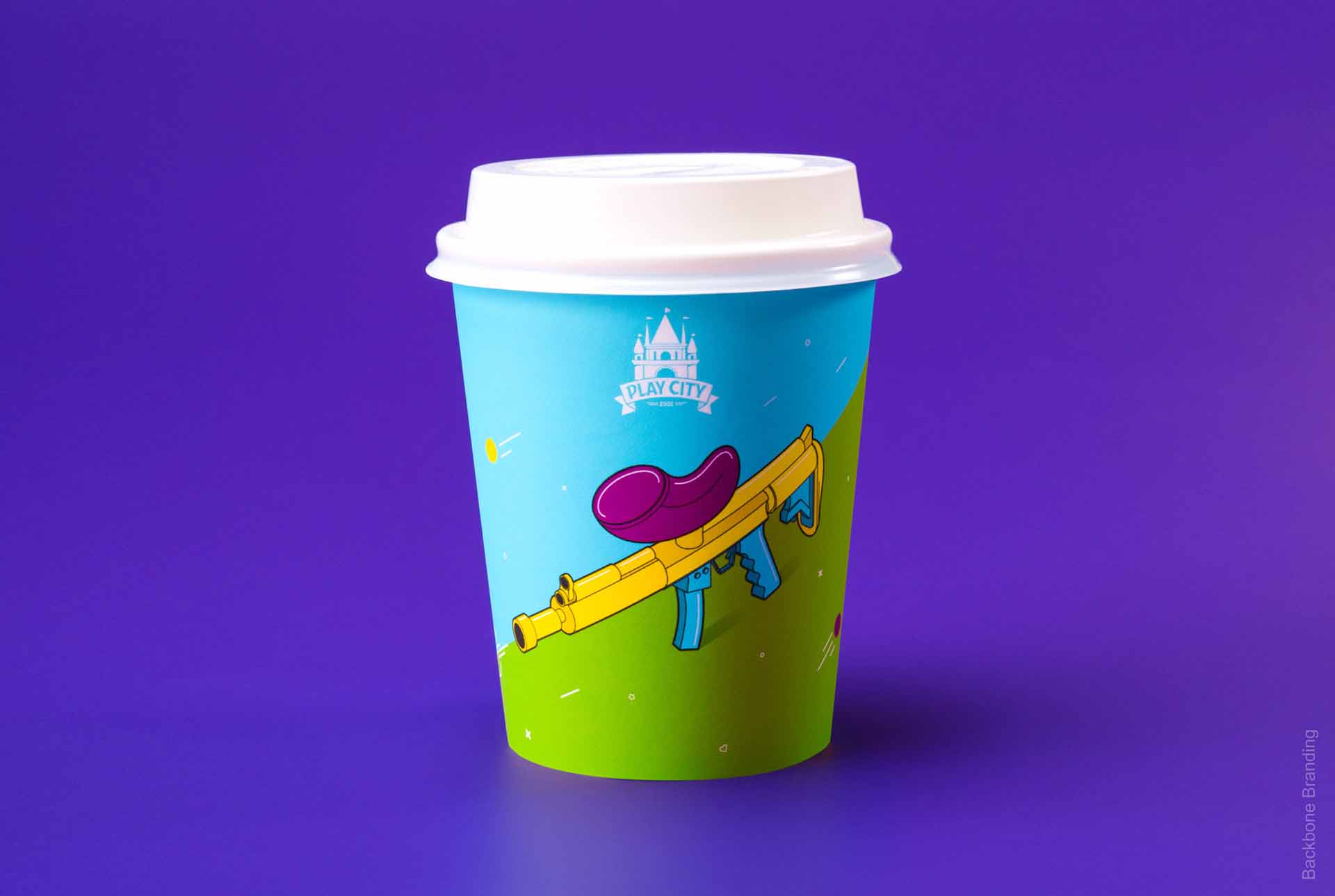 矢量圖畫風格Play City 娛樂公園vi形象設計——展現游戲與現實交融