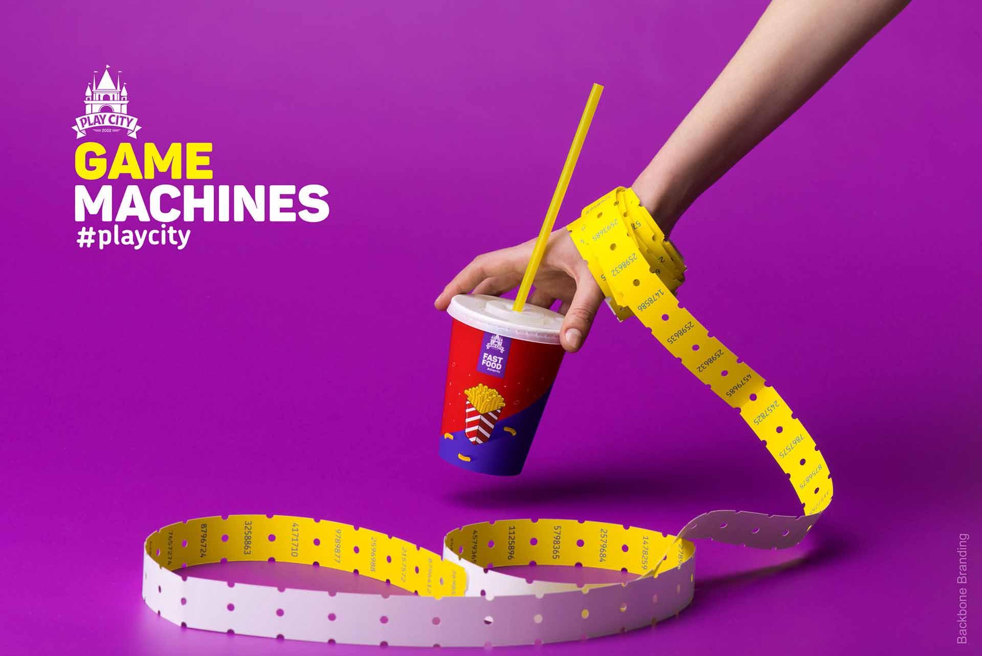 矢量圖畫風格Play City 娛樂公園vi形象設計——展現游戲與現實交融