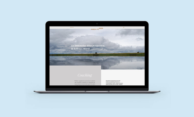 尊貴而優雅的生活教練Mireia Ferrer品牌VI形象設計-網站設計