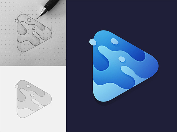 上海標志設計公司欣賞：28個重疊漸變色標志設計理念案例