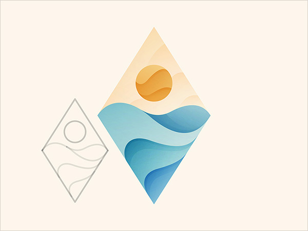 上海標志設計公司欣賞：28個重疊漸變色標志設計理念案例