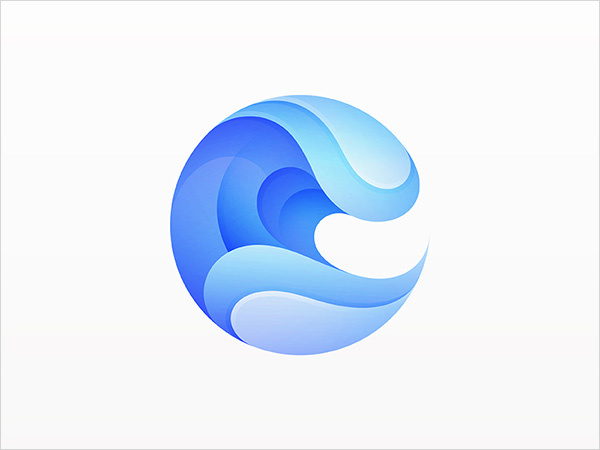 上海標志設計公司欣賞：28個重疊漸變色標志設計理念案例