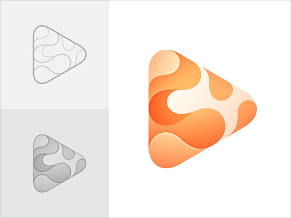 上海標志設計公司欣賞：28個重疊漸變色標志設計理念案例