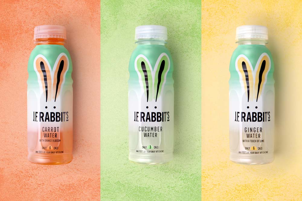 可愛俏皮的J.F. Rabbit''''''''''''''''s植物蔬菜飲料包裝設計