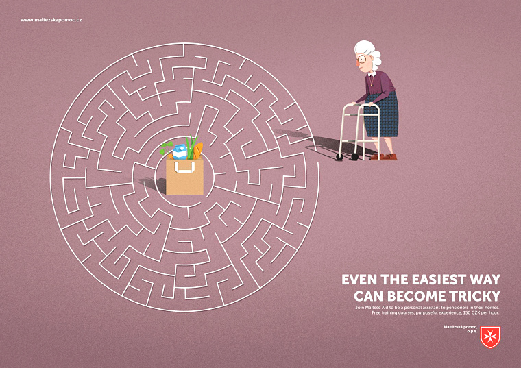 幫助老人公益廣告-平面廣告創意欣賞-“奶奶”篇