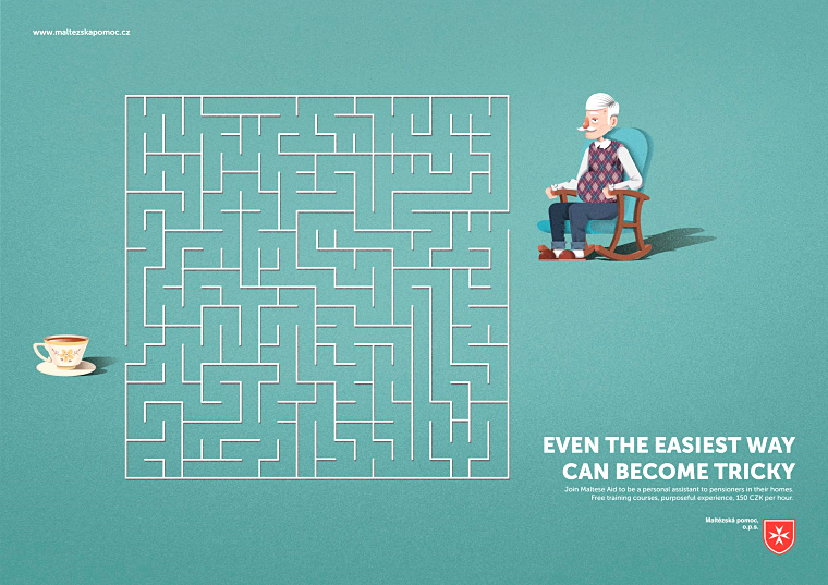 幫助老人公益廣告-平面廣告創(chuàng)意欣賞-“爺爺”篇