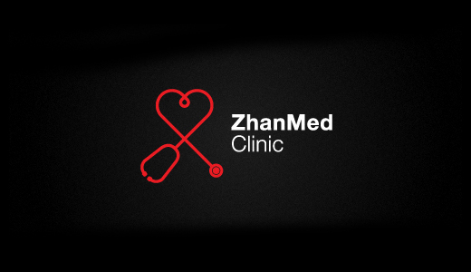 Zhanmed診所心形標志設計-上海標志設計公司