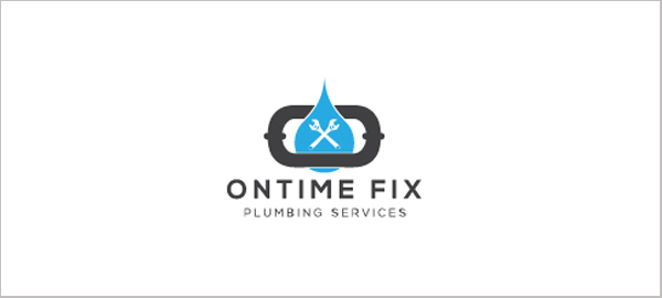 水標志設計圖片-水暖服務標志設計