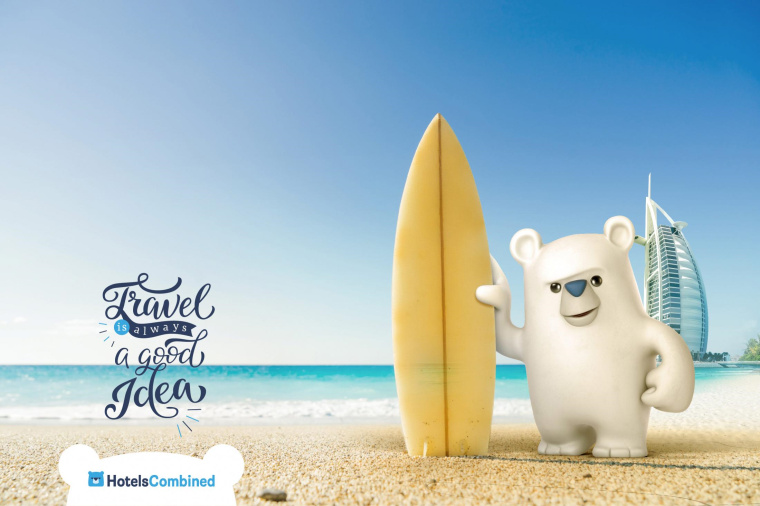 HotelsCombined酒店搜索引擎“旅行總是一個好主意”旅游平面創意廣告賞析