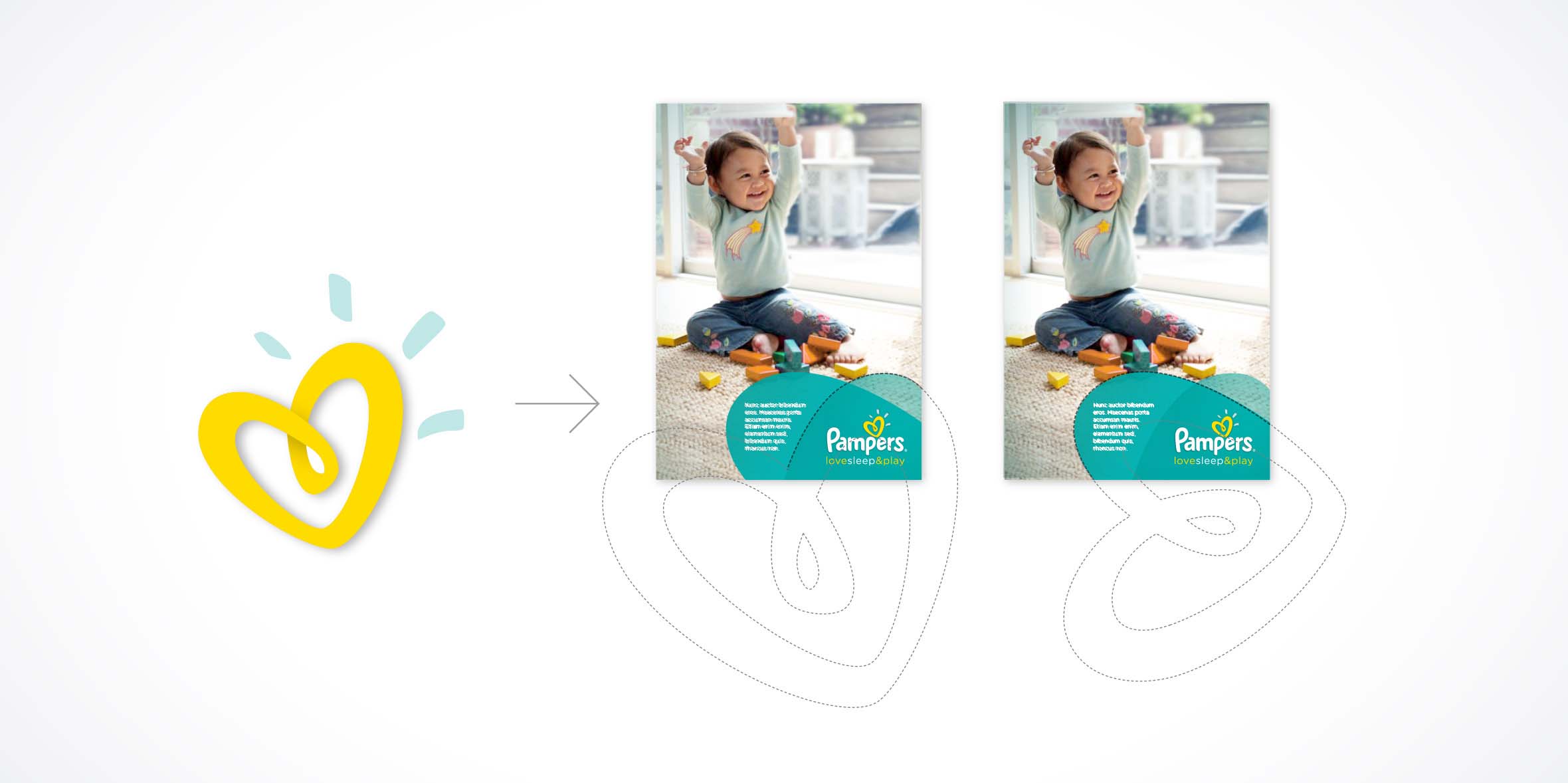 幫寶適嬰兒尿布品牌logo包裝設計