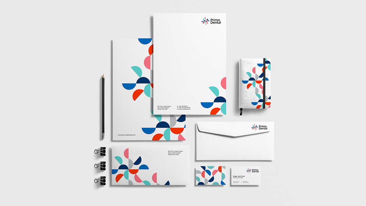傳達微笑理念的Primo Dental牙科牙醫連鎖機構logo設計品牌VI形象設計
