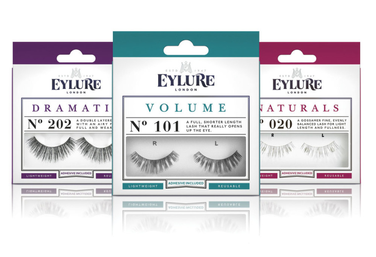 睫毛膏和假睫毛產品包裝設計