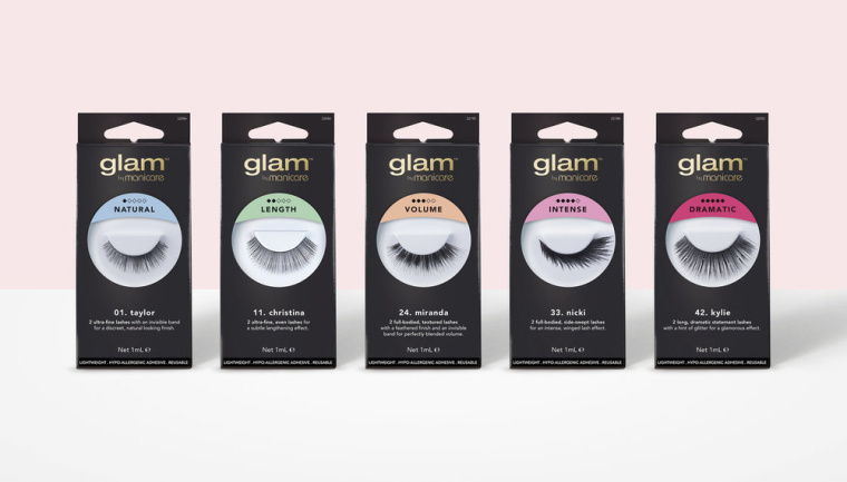 睫毛膏和假睫毛產品包裝設計