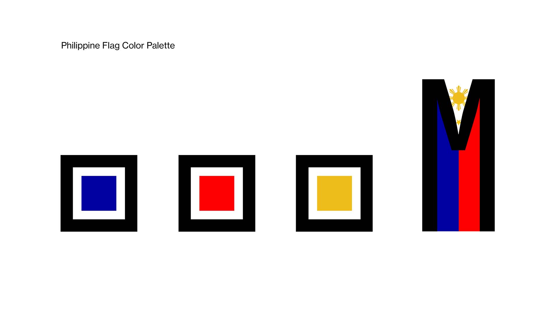 菲律賓馬尼拉博物館品牌視覺形象-VI設(shè)計-配色來自菲律賓國旗的顏色-