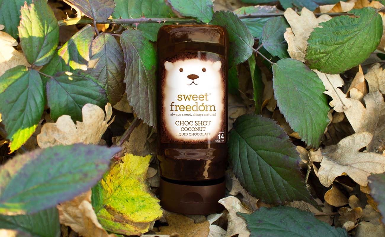 甜蜜的自由天然水果糖漿包裝設計，利用動物表現產品適合糖尿病患者的特性