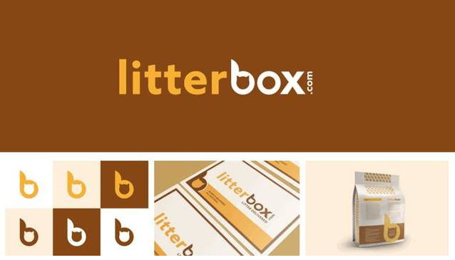 正負空間logo-Litterbox(美國在線售賣有機貓砂的公司)logo設計 正負空間logo-Litterbox(美國在線售賣有機貓砂的公司)logo設計