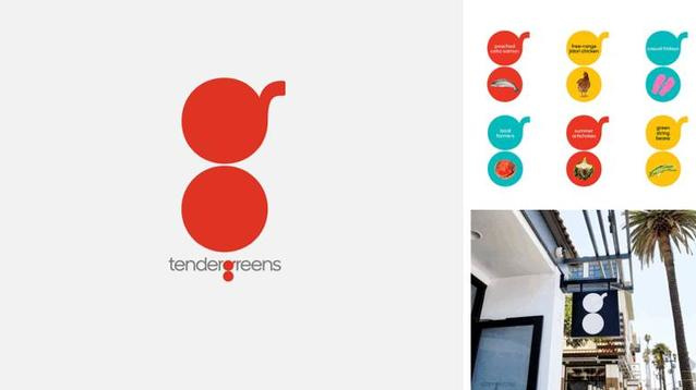 幾何演繹logo-Tender Greens(美國連鎖快餐店)logo設計 幾何演繹logo-Tender Greens(美國連鎖快餐店)logo設計
